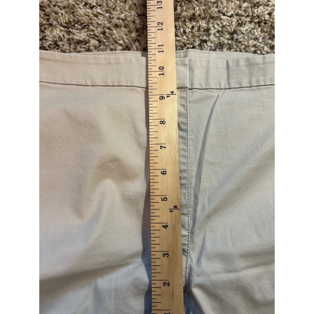 Eileen Fisher Beige Organic Cotton Tencel Tapered Ankle Pants Size 16 - Picture 7 of 8